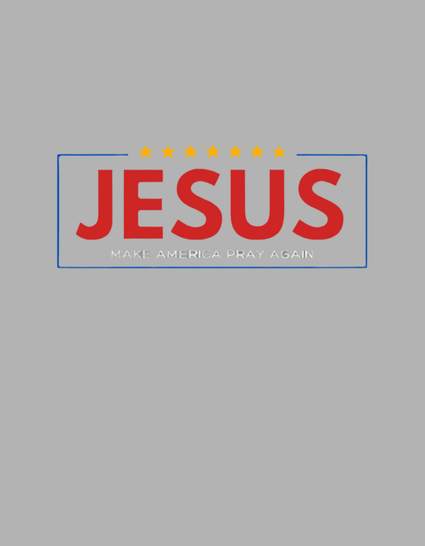 Jesus: Make America Pray Again Grey Hoodies (No-Zip/Pullover)