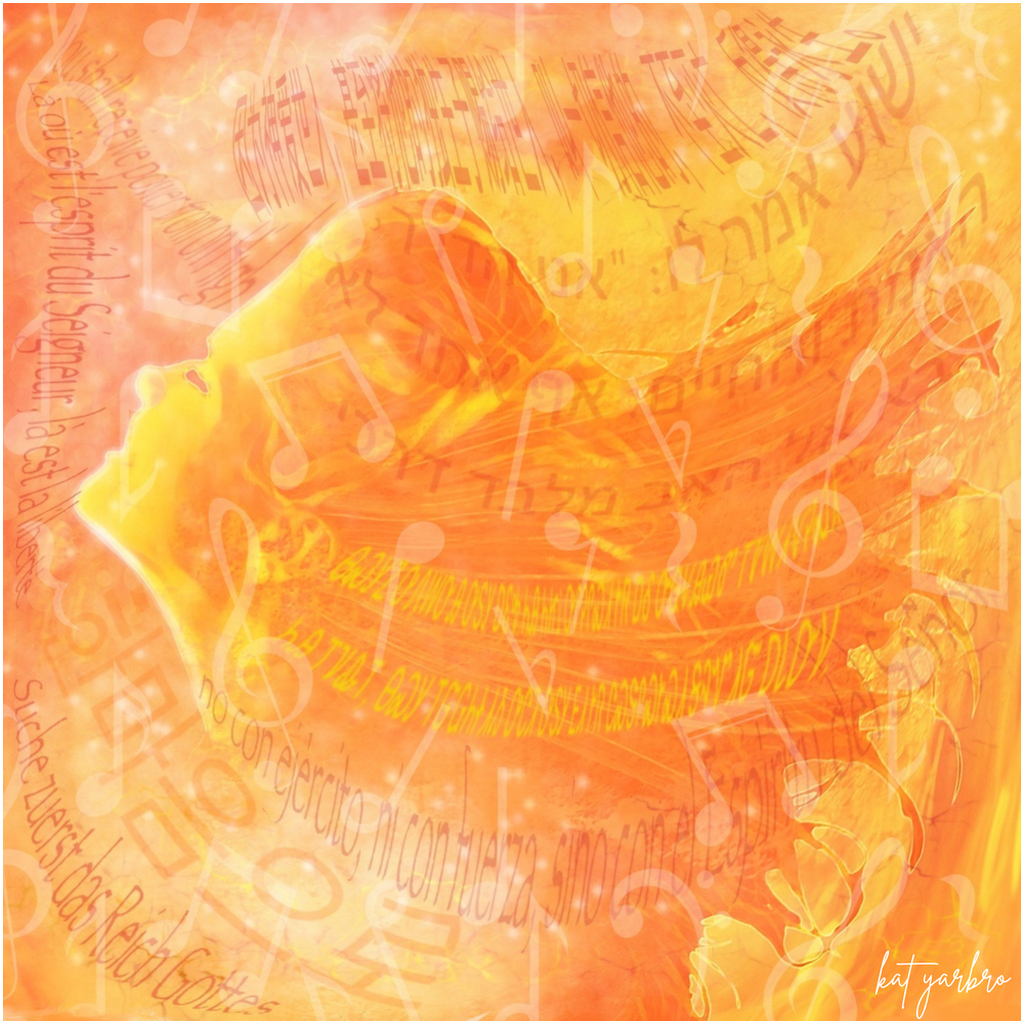 30x30 Poster Print "Fiery Wind: Heavens Language 23"