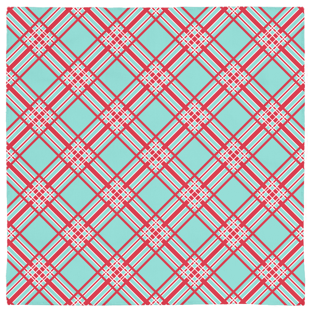 Festive Christmas Plaid Gift Cloth