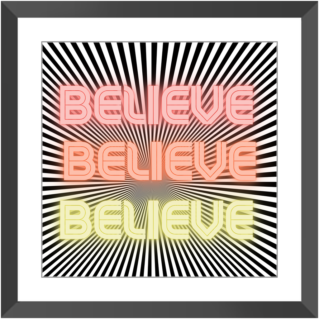 Believe Framed Print
