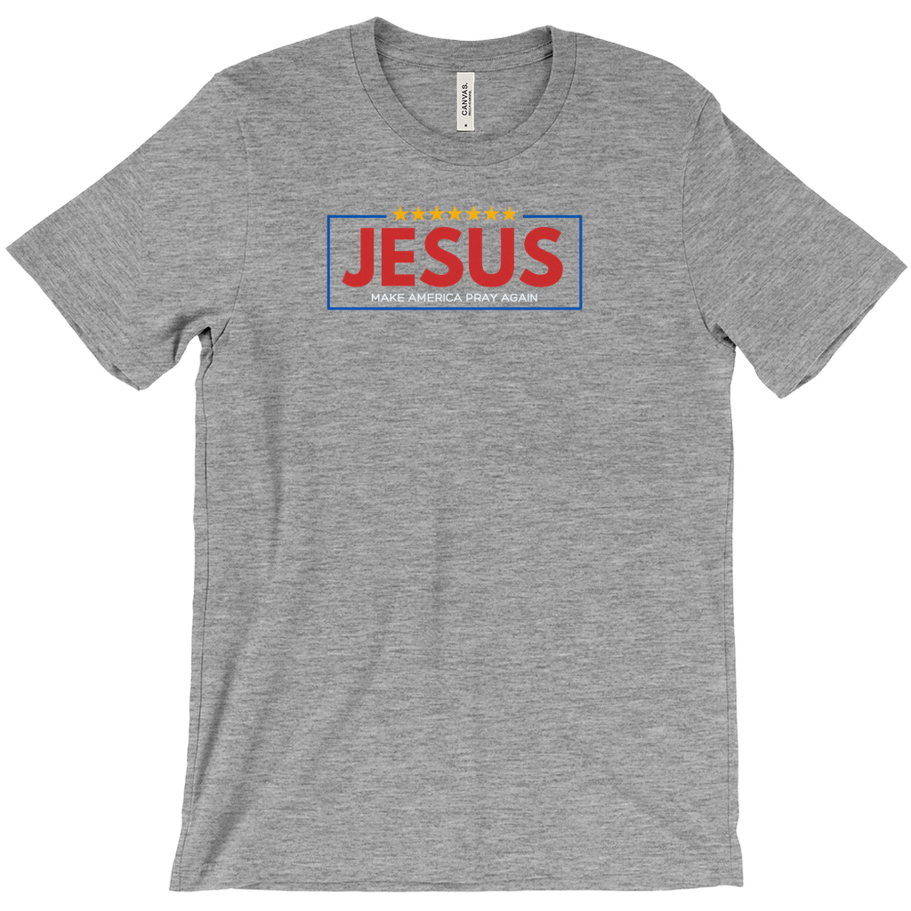Jesus - Make America Pray Again Grey T-Shirts