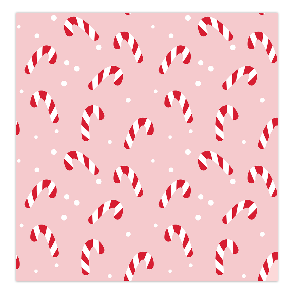 Falling Candy Canes Folded Cards
