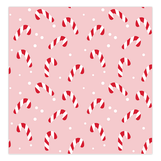 Falling Candy Canes Folded Cards