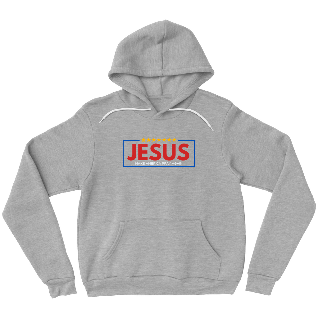 Jesus: Make America Pray Again Grey Hoodies (No-Zip/Pullover)