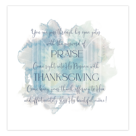 Praise Is The Password Folded Cards