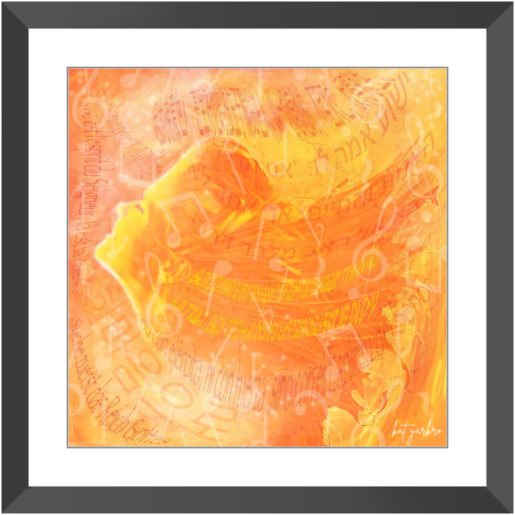 Fiery Wind: Heavens Language 23 Framed Print