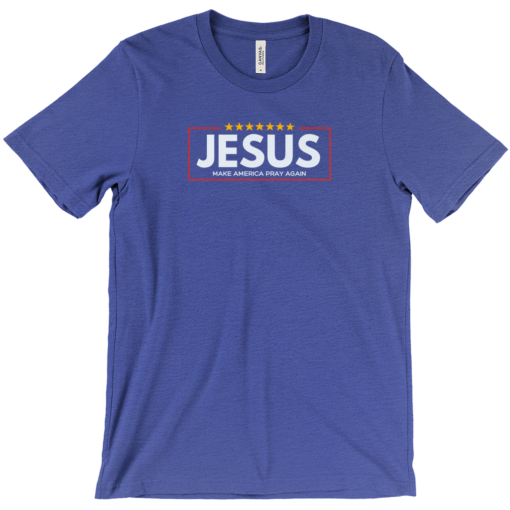Jesus Make America Pray Again- Blue T-Shirts