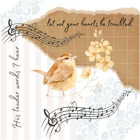 His Tender Words I Hear Professional Prints