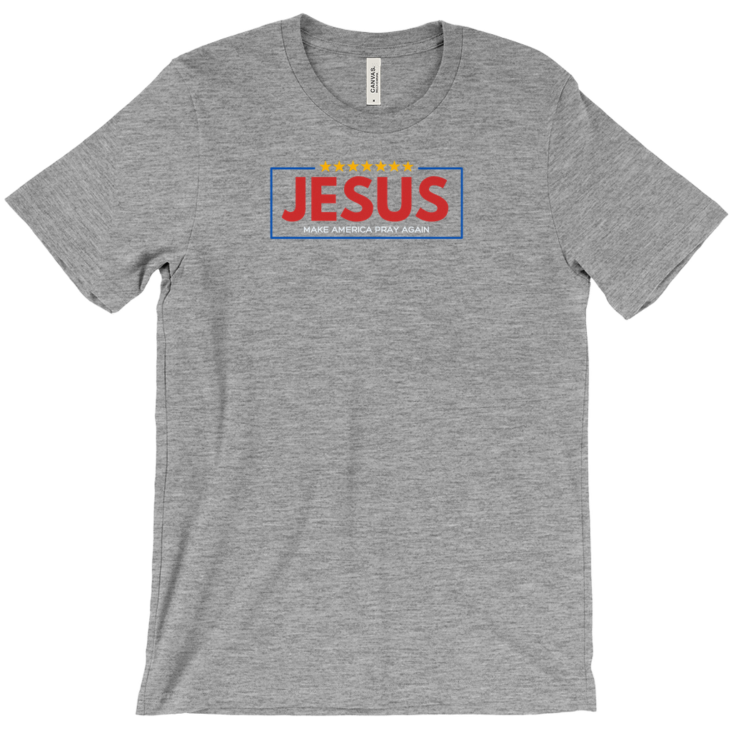 Jesus - Make America Pray Again Grey T-Shirts
