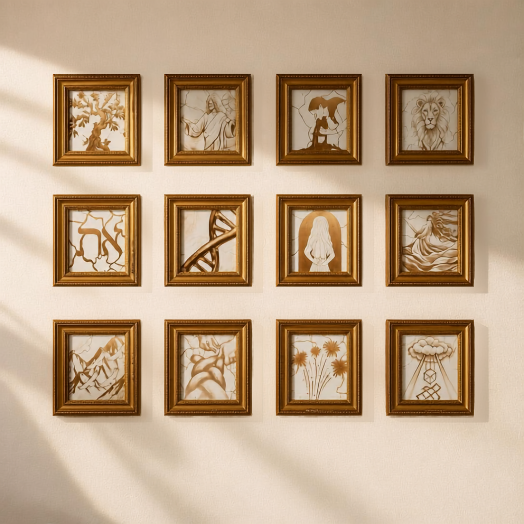Mini Gold Framed Print- The Family Tree