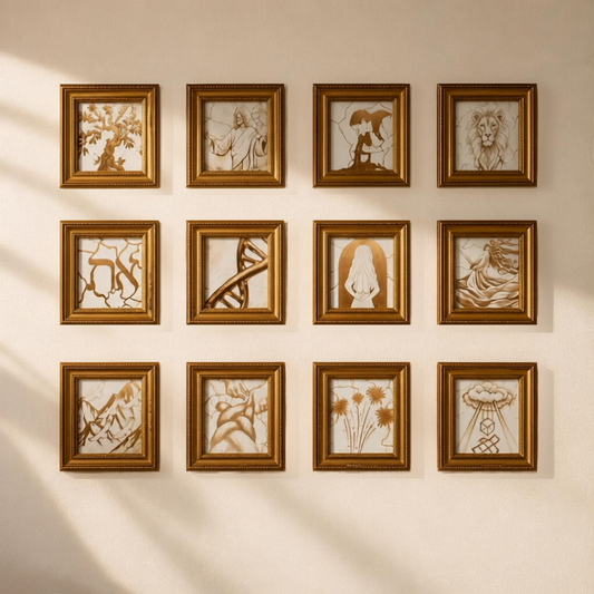 Mini Gold Framed Print- The Family Tree