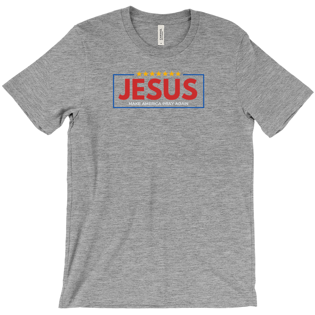 Jesus - Make America Pray Again Grey T-Shirts