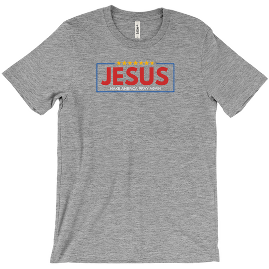 Jesus - Make America Pray Again Grey T-Shirts