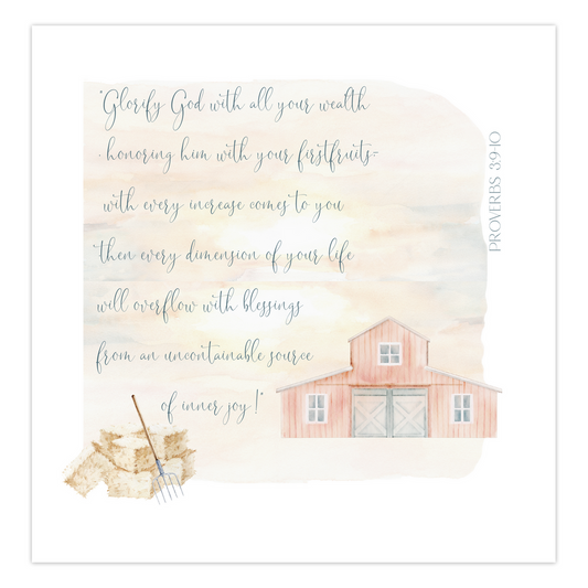 Glorify God With All Your Wealth Folded Cards
