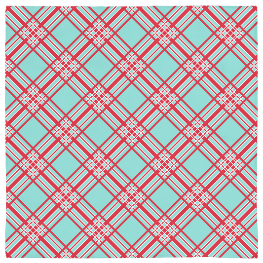 Festive Christmas Plaid Gift Cloth