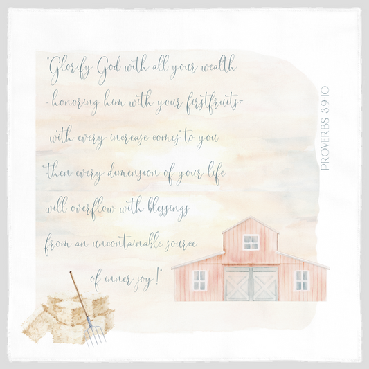 Glorify God With All Your Wealth Gift Cloth