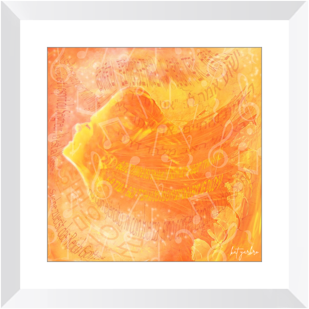Fiery Wind: Heavens Language 23 Framed Print