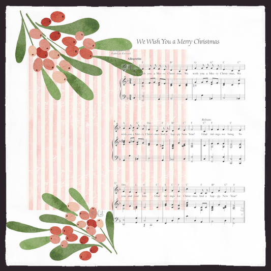 We Wish You a Merry Christmas Gift Cloth