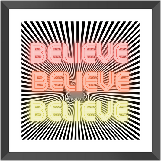 Believe Framed Print