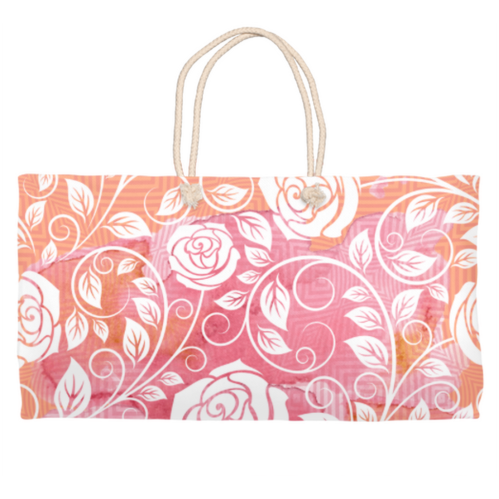 Vine of Roses Weekender Totes