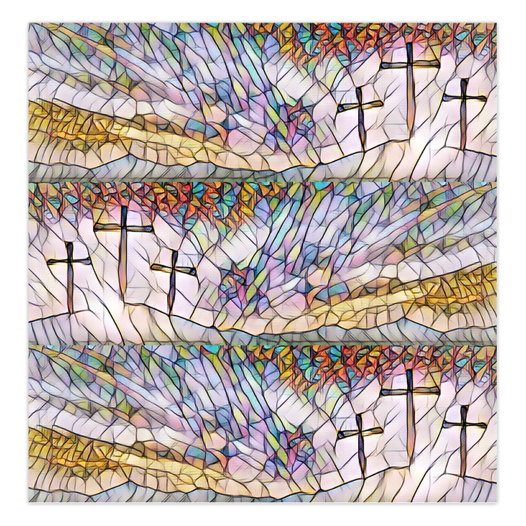 3 Crosses Folded Cards